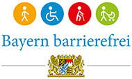 Logo: „Bayern barrierefrei“.